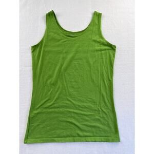 Women’s Heirloom Neon Green Tank Top Sz XL